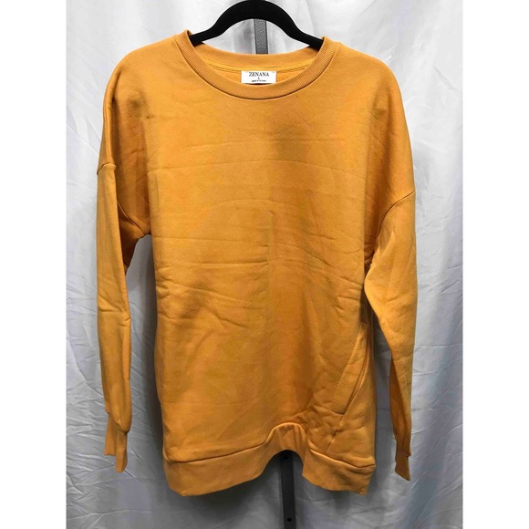 ZENANA Set of 7 Oversized Crew Neck Sweatshirt Long Sleeve Casual Basic Women L - Picture 2 of 16